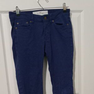 Bright Blue Skinny Jeans - size 6 - EUC